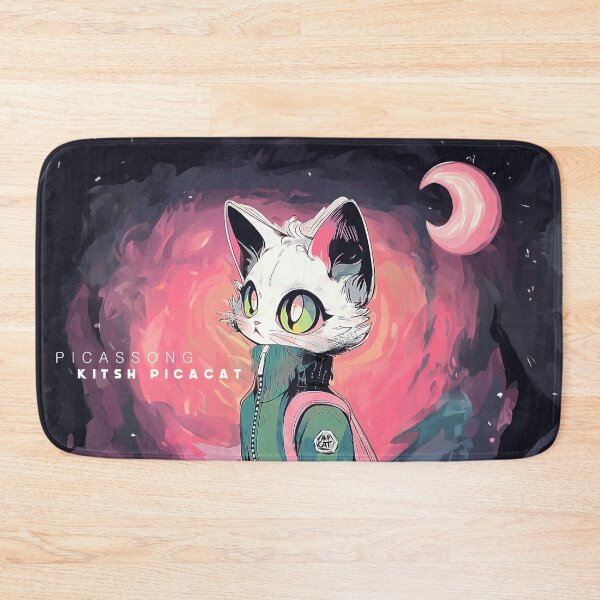 Item preview, kitsch pink cat designed and sold by picassong.