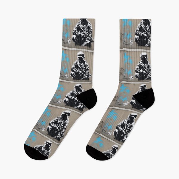 Item preview, Banksy's Street Art Revolution solider army peace designed and sold by martin max.