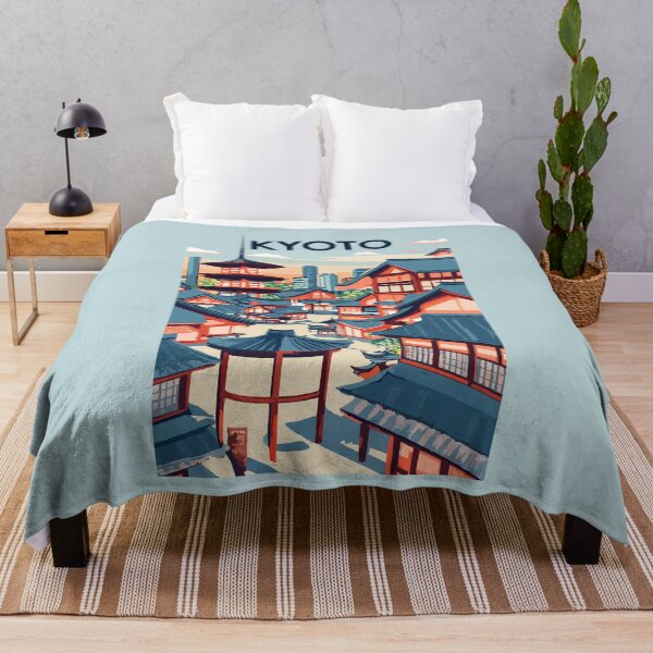 Item preview, A Vintage Travel Art of Kyoto - Japan  designed and sold by GoodOldVintage.