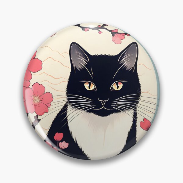 Item preview, Neko Harmony: Retro Japanese Cat Delight for Feline Aficionados designed and sold by Catophile.
