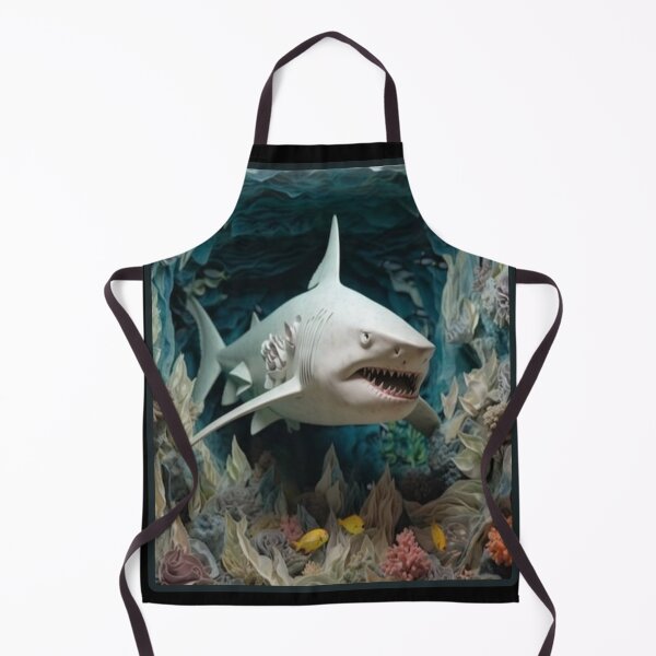 Item preview, 3D White Shark Art Surreal designed and sold by MINOSDESIGN.