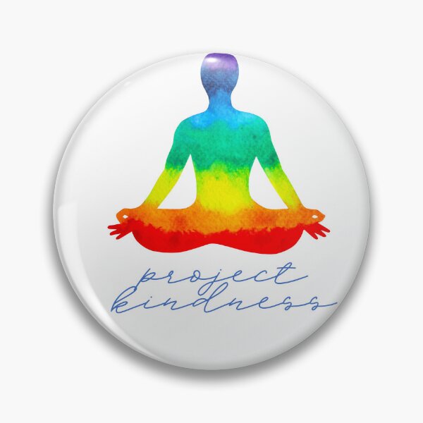 Item preview, Project Kindness - Mindfulness Meditation, Rainbow Yoga pose, lgbtqia designed and sold by abeautifulife.