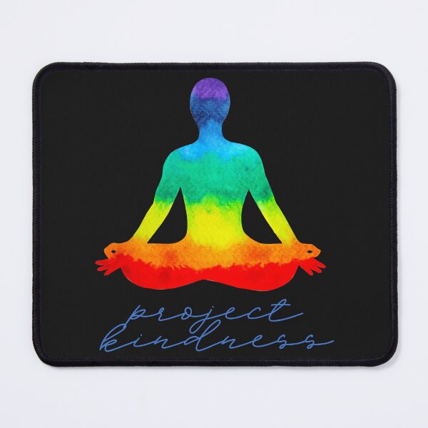 Item preview, Project Kindness - Mindfulness Meditation, Rainbow Yoga pose, lgbtqia designed and sold by abeautifulife.