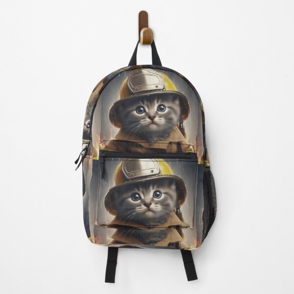 Item preview, Kitten firefighter photo designed and sold by All-Kittens.