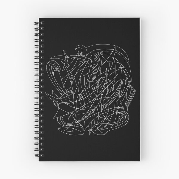 Item preview, Overlapping Shapes, Fine Liner Drawing, White on Black designed and sold by velvetearth.