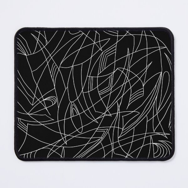 Item preview, Overlapping Shapes, Fine Liner Drawing, White on Black designed and sold by velvetearth.
