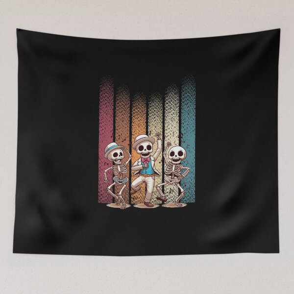Item preview, dancing preppy skeleton designed and sold by BuyMeifYouLike.