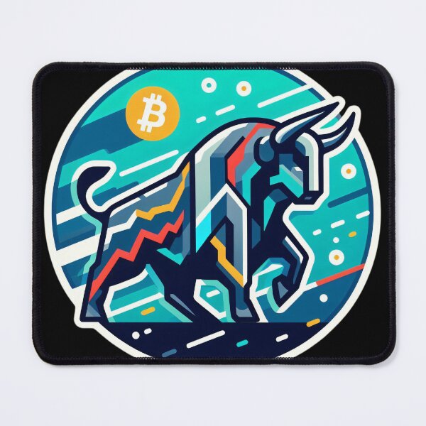 Item preview, Bullrun crypto bull bitcoin designed and sold by Mechanical-Artt.