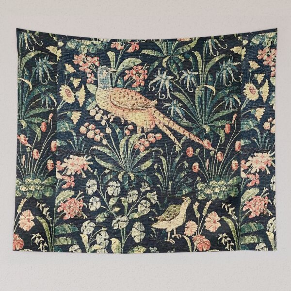 Item preview, Detail of Wild birds in an antique tapestry designed and sold by ricoflinn.