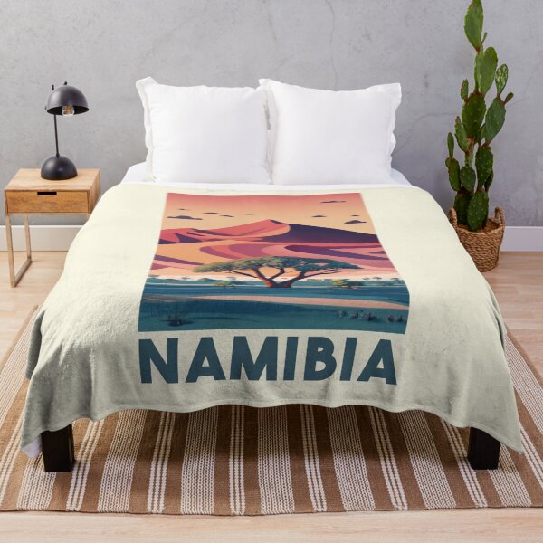 Item preview, A Vintage Travel Art of Namibia - Africa designed and sold by GoodOldVintage.