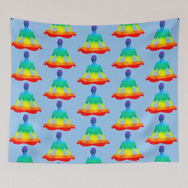 Item preview, Project Kindness - Mindfulness Meditation, Rainbow Yoga pose, lgbtqia designed and sold by abeautifulife.