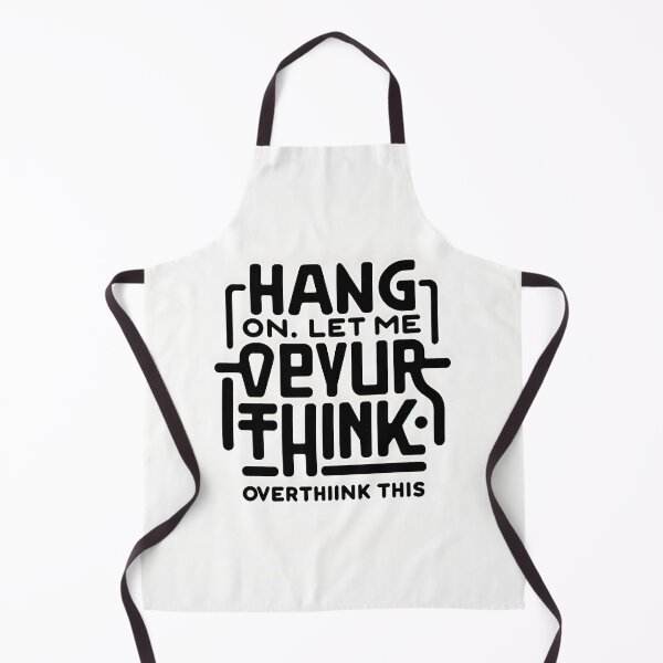 Item preview, "Overthinking It: Minimalist Typographic Humor" designed and sold by APARTAI EU.