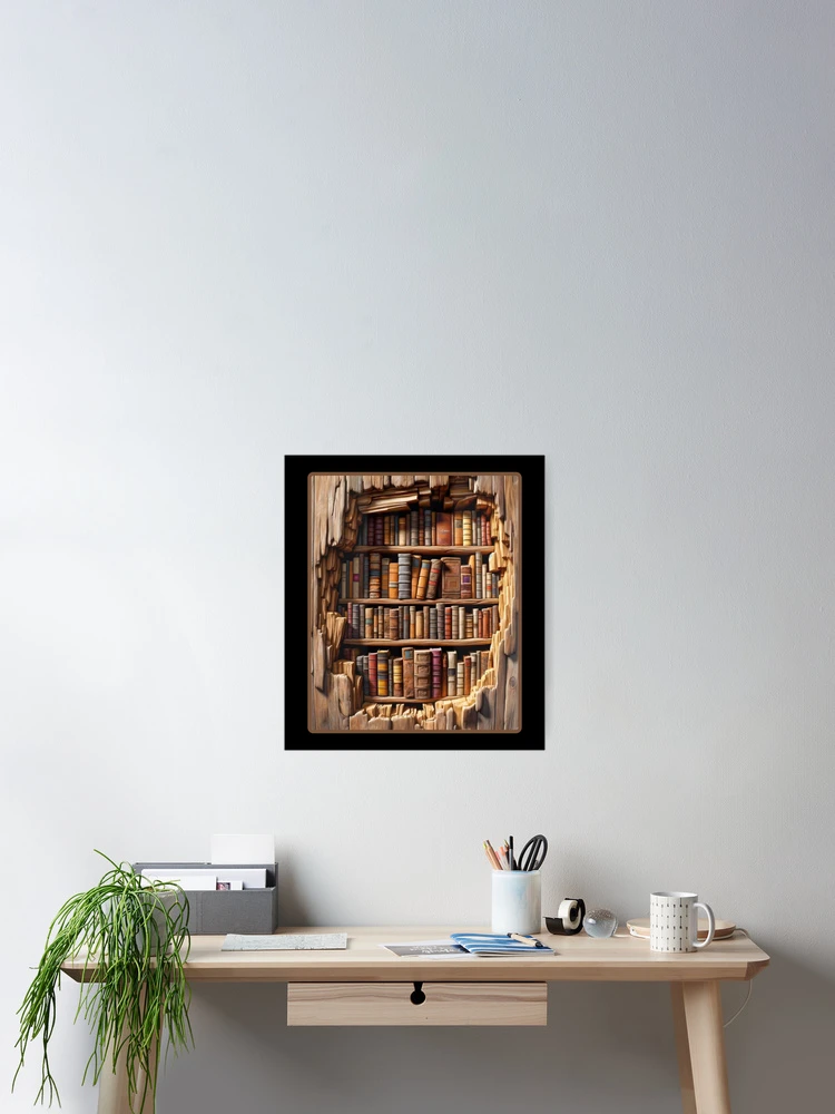 Thumbnail 2 of 3, Poster, 3D Inmersion Library Tree designed and sold by MINOSDESIGN.