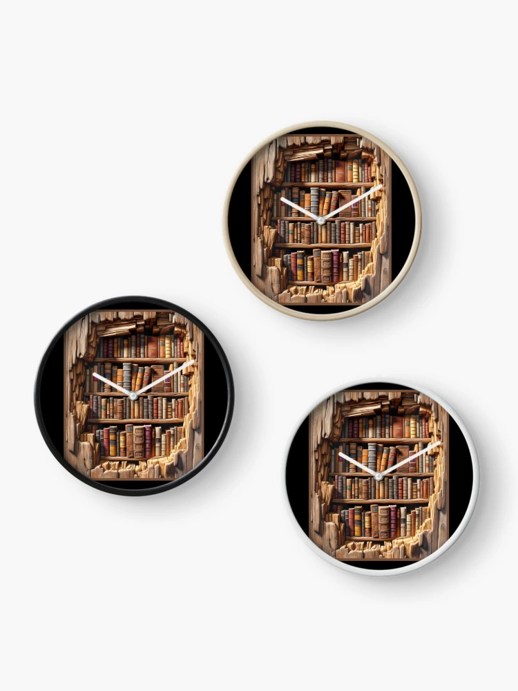 Thumbnail 3 of 4, Clock, 3D Inmersion Library Tree designed and sold by MINOSDESIGN.