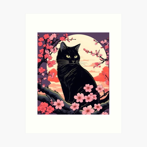 Item preview, Copy of Neko Harmony: Retro Japanese Cat Delight for Feline Aficionados designed and sold by Catophile.