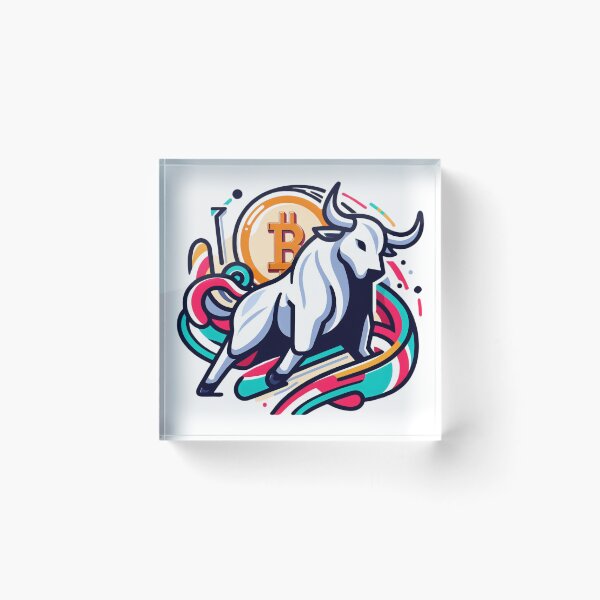 Item preview, Crypto Bull Rally: Bitcoin Surge Unleashed designed and sold by Mechanical-Artt.