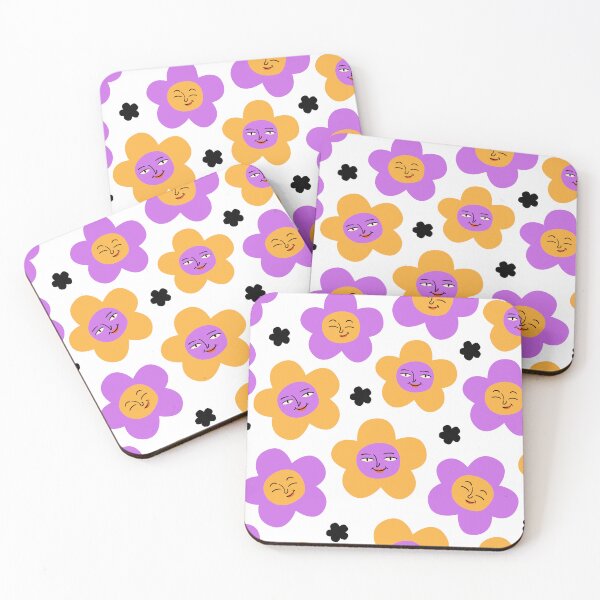 Item preview, PATTERN WITH PURPLE AND YELLOW DAISIES designed and sold by infinitearte.