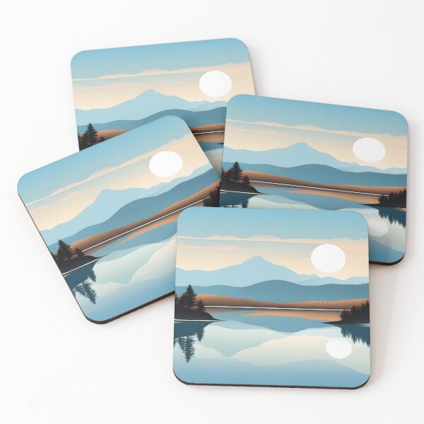 Item preview, Serene Lake Mountain Background designed and sold by Artisanal80.