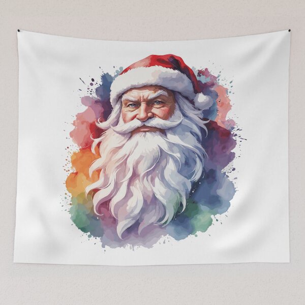 Item preview, Santa Claus face with his big beard designed and sold by AlejaJorgeShop.