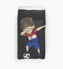 Abtupfenden Fußball Boy Kroatien Jersey Fußball Bettbezug