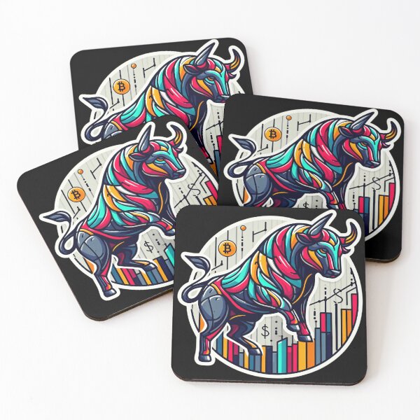 Item preview, Bitcoin Bull Charge: Crypto Market in Action designed and sold by Mechanical-Artt.