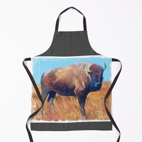 Item preview, Lone Bison With Border designed and sold by art64.