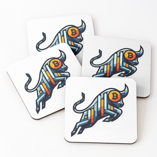Item preview, Bitcoin Bulls Unleashed: Riding the Crypto Wave designed and sold by Mechanical-Artt.