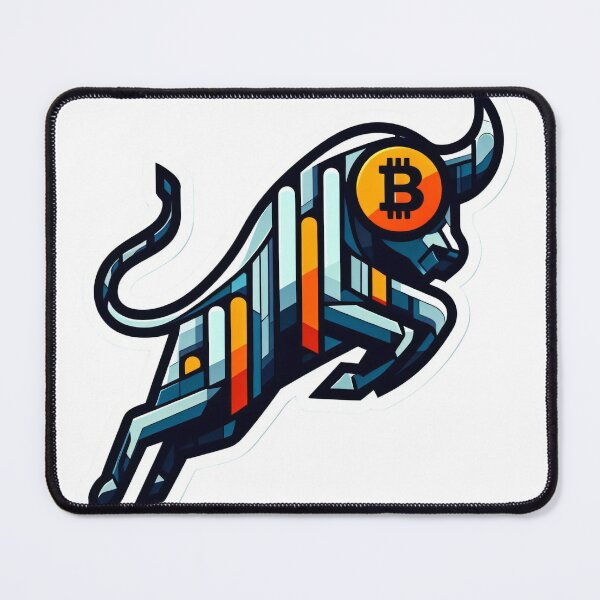 Item preview, Bitcoin Bulls Unleashed: Riding the Crypto Wave designed and sold by Mechanical-Artt.