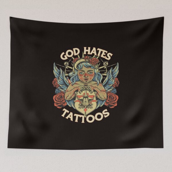 Item preview, God hates tattoos - What Does the Bible Say about Tattoos? designed and sold by Superdealkoeln.