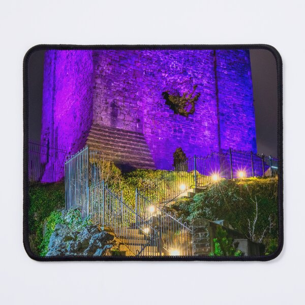 Item preview, Clitheroe Castle, Lancashire (Illuminated Purple) at Night designed and sold by Shafiq Khan.