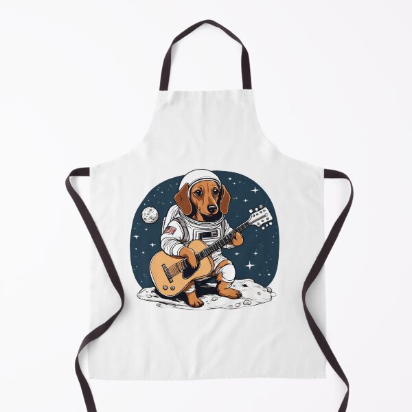 Item preview, GUITARIST ASTRONAUT DACHSHUND – adorable chihuahua puppy – chihuahua puppy astronaut - chihuahua cosmonaut puppy designed and sold by Musicians-world.