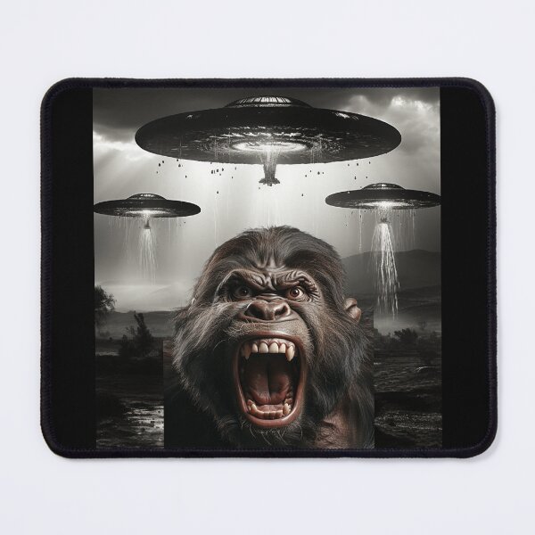 Item preview, Gorilla Selfie with UFOs designed and sold by Master-Print.