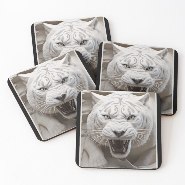 Item preview, 3D White Tiger Nature Illusion designed and sold by MINOSDESIGN.