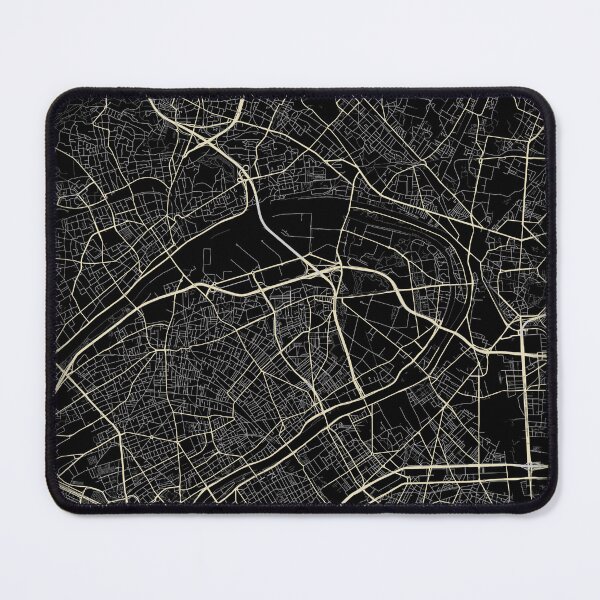 Item preview, Map Asnières-sur-Seine Black and white designed and sold by Jerhus.