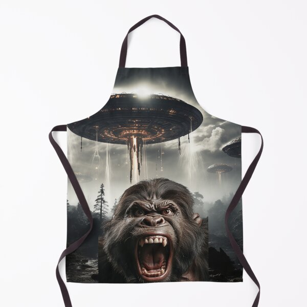 Item preview, Gorilla Selfie with UFOs designed and sold by Master-Print.