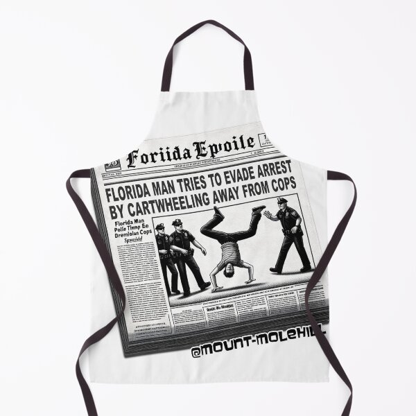 Item preview, Florida Man Tries to Evade Arrest by Cartwheeling Away from Cops, Actual Headline designed and sold by Mount-Molehill.
