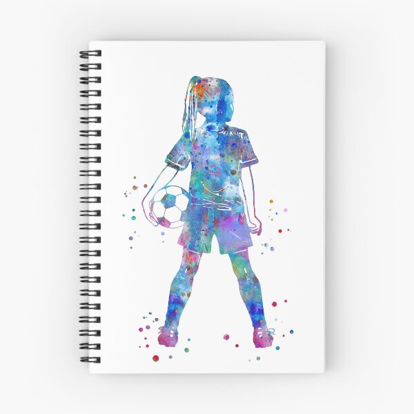 Artikelvorschau, Mädchen-Fußballspieler entworfen und verkauft von Rosaliartbook.