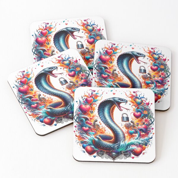 Item preview, Serpentine Love: Flames and Tides designed and sold by Pixel Dome.