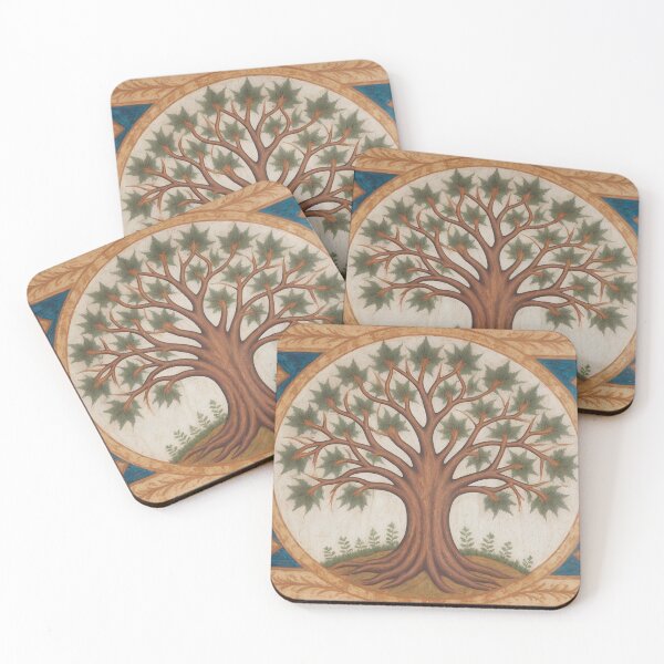 Item preview, Medieval Tree of Life Illuminated Manuscript designed and sold by YuckyCat.