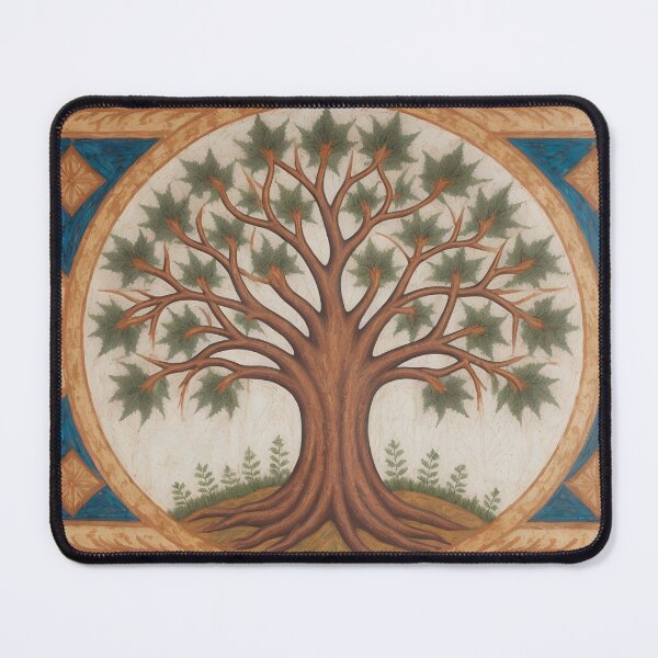 Item preview, Medieval Tree of Life Illuminated Manuscript designed and sold by YuckyCat.