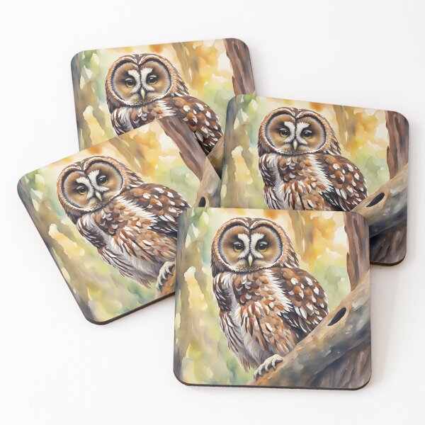 Item preview, Tawny Owl (Strix Aluco) - British Birds of Prey designed and sold by Country-Artist.