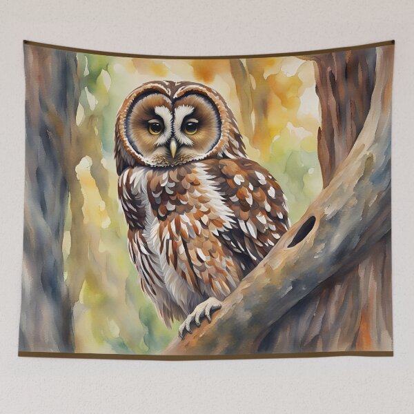 Item preview, Tawny Owl (Strix Aluco) - British Birds of Prey designed and sold by Country-Artist.
