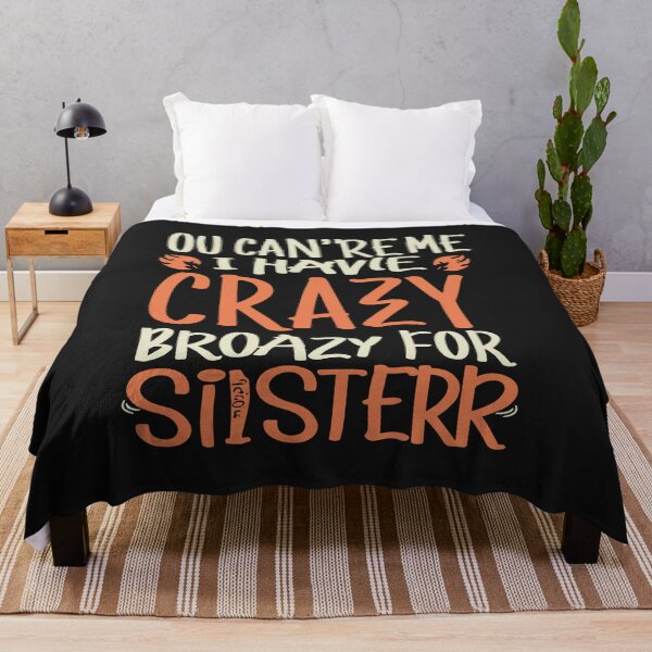 Item preview, ou Cant Scare Me I Have Two Crazy Brother For Sister designed and sold by MizoX7.