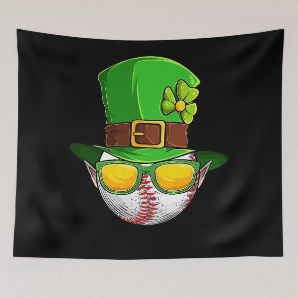 Item preview, Baseball St Patricks Day Ball Leprechaun Hat Catcher designed and sold by BalladOfZeus.