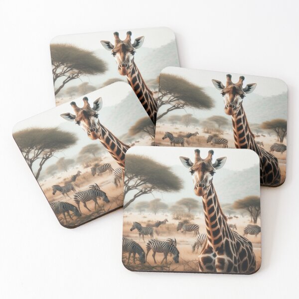 Item preview, Summit Safari: Giraffe Amidst Nature's Peaks 3 designed and sold by NaphDesigns.