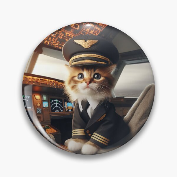 Artikelvorschau, Flugzeugpilot-Kätzchen entworfen und verkauft von All-Kittens.