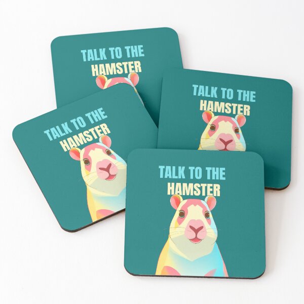 Item preview, TALK TO THE HAMSTER , FUNNY ANIMAL QUOTES ADORABLE DESIGN designed and sold by La Loca.