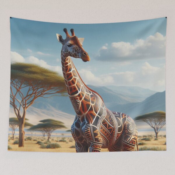 Item preview, Summit Safari: Giraffe Amidst Nature's Peaks 2 designed and sold by NaphDesigns.