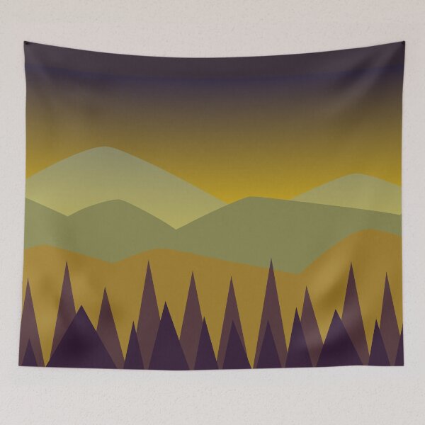 Item preview, Morning Dusk | Stylized Digital Landscape  designed and sold by DarinaDrawing.