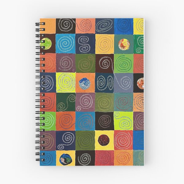 Item preview, Squares & Spirals Acrylic Painting  designed and sold by Amy  Grover.